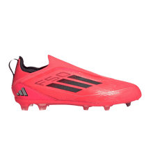 Load image into Gallery viewer, adidas F50 Pro Laceless FG Turbo Aurora Black Platinum Metallic (GS)