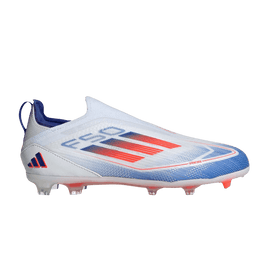 adidas F50 Pro Laceless FG Cloud White Solar Red Lucid Blue (GS)