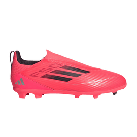 adidas F50 League Laceless Firm/Multi-Ground Turbo Aurora Black Platinum Metallic (GS)