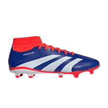 Load image into Gallery viewer, adidas Predator League Sock FG Lucid Blue Cloud White Solar Red