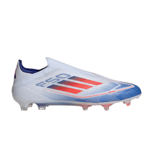 Load image into Gallery viewer, adidas F50 Elite Laceless FG Cloud White Solar Red Lucid Blue