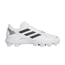 Load image into Gallery viewer, adidas Purehustle 3 MD Cloud White Core Black Silver Metallic (Women's)