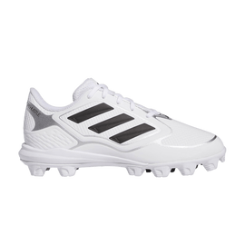 adidas Purehustle 3 MD Cloud White Core Black Silver Metallic (GS)