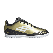 Load image into Gallery viewer, adidas F50 Club Turf Messi Gold Metallic Cloud White Core Black (GS)