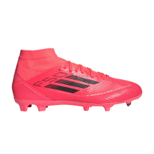 Load image into Gallery viewer, adidas F50 League Firm/Multi-Ground Turbo Aurora Black Platinum Metallic (Women's)
