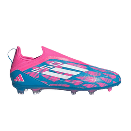 adidas F50 Pro Laceless FG Solar Blue Cloud White Solar Pink (GS)