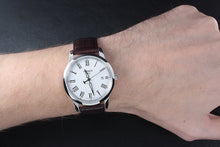 Load image into Gallery viewer, Tissot T Classic Dream White Dial Brown Leather Strap Watch for Men - T033.410.16.013.01