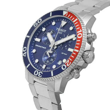 Load image into Gallery viewer, Tissot Seastar 1000 Chronograph Blue Dial Silver Steel Strap Watch For Men - T120.417.11.041.03