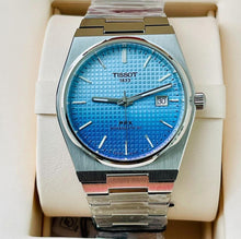 Load image into Gallery viewer, Tissot PRX Powermatic 80 Gradient Blue Dial Silver Steel Strap Watch for Men - T137.407.11.351.01