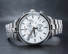 Load image into Gallery viewer, Tissot T Classic PR 100 Chronograph Silver Dial Silver Steel Strap Watch For Men - T101.417.11.031.00