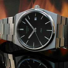 Load image into Gallery viewer, Tissot PRX Quartz Black Dial Silver Steel Strap Watch For Men - T137.410.11.051.00