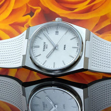 Load image into Gallery viewer, Tissot PRX 40 White Dial White Rubber Strap Watch For Men -  T137.410.17.011.00