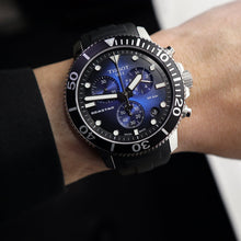 Load image into Gallery viewer, Tissot Seastar 1000 Chronograph Blue Dial Black Rubber Strap Watch For Men - T120.417.17.041.00