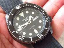 Load image into Gallery viewer, Seiko 5 Sport Automatic Black Dial Green Nylon Strap Watch For Men - SRPD65K4