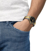 Load image into Gallery viewer, Tissot Seastar 1000 Black Dial Two Tone Steel Strap Watch for Women - T120.210.22.051.00