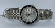 Load image into Gallery viewer, Seiko 5 Sports SKX GMT Automatic Sky Blue Dial Silver Steel Strap Watch For Men - SSK033K1