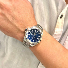 Load image into Gallery viewer, Tag Heuer Aquaracer Automatic Blue Dial Silver Steel Strap Watch for Men - WBD2112.BA0928
