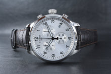 Load image into Gallery viewer, Tissot Chrono XL Silver Dial Brown Leather Strap Watch For Men - T116.617.16.037.00