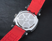 Load image into Gallery viewer, Tissot T Race Chronograph Black Dial Red Silicone Strap Watch For Men - T115.417.27.051.00