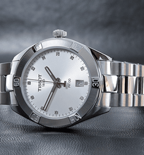 Load image into Gallery viewer, Tissot PR 100 Sport Chic Silver Dial Silver Steel Strap Watch for Women - T101.910.11.031.00