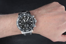 Load image into Gallery viewer, Tissot Seastar 1000 Chronograph Black Dial Silver Steel Strap Watch For Men - T120.417.11.051.00