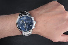 Load image into Gallery viewer, Tissot T Sport Chrono XL Classic Blue Dial Silver Steel Strap Watch For Men - T116.617.11.047.01