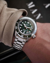 Load image into Gallery viewer, Seiko Prospex GMT Divers Automatic Marine Green Dial Silver Steel Strap Watch For Men - SPB381J1