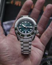 Load image into Gallery viewer, Seiko Prospex GMT Divers Automatic Marine Green Dial Silver Steel Strap Watch For Men - SPB381J1