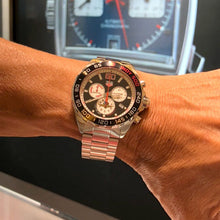 Load image into Gallery viewer, Tag Heuer Formula 1 Indy 500 Special Edition Black Dial Silver Steel Strap Watch for Men - CAZ101V.BA0842