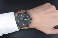 Load image into Gallery viewer, Tissot T Sport Chrono XL Black Dial Brown Leather Strap Watch For Men - T116.617.36.057.00