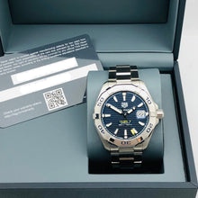 Load image into Gallery viewer, Tag Heuer Aquaracer Automatic Blue Dial Silver Steel Strap Watch for Men - WBD2112.BA0928