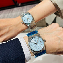 Load image into Gallery viewer, Tissot PRX Powermatic 80 Ice Blue Dial Silver Steel Strap Watch for Men - T137.207.11.351.00