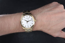 Load image into Gallery viewer, Tissot T Classic PR 100 Quartz White Dial Gold Steel Strap Watch for Men - T101.410.33.031.00