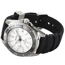 Load image into Gallery viewer, Seiko Shogun Prospex Titanium Divers Automatic White Dial Black Rubber Strap Watch For Men - SPB191J1