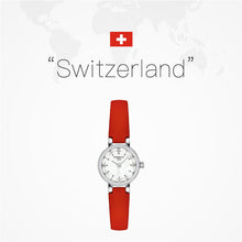 Load image into Gallery viewer, Tissot Lovely Round Mother of Pearl Dial Red Leather Strap Watch for Women - T140.009.16.111.00