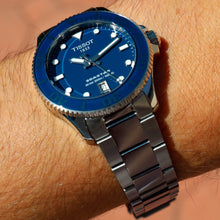 Load image into Gallery viewer, Tissot Seastar 1000 Lady Blue Dial Silver Steel Strap Watch For Women - T120.210.11.041.00