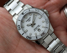 Load image into Gallery viewer, Tissot Seastar 1000 Lady White Dial Silver Steel Strap Unisex Watch - T120.210.11.011.00