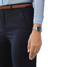 Load image into Gallery viewer, Tissot Chemin Des Tourelles Powermatic 80 Lady Blue Dial Silver Steel Strap Watch For Women - T099.207.11.048.00