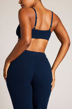 Load image into Gallery viewer, Waffle Knit Lounge Bralette in Navy