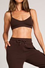 Load image into Gallery viewer, Waffle Knit Lounge Bralette in Espresso