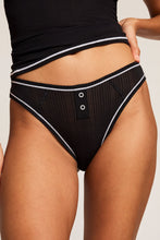 Load image into Gallery viewer, Whipped French Cut Brief in Black + White