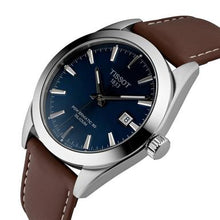 Load image into Gallery viewer, Tissot Gentlemen Powermatic 80 Silicium Blue Dial Brown Leather Strap Watch For Men - T127.407.16.041.00