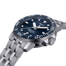 Load image into Gallery viewer, Tissot T Sport Seastar 1000 Powermatic Silicium Blue Dial Silver Steel Strap Watch For Men - T120.407.11.041.01