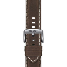Load image into Gallery viewer, Tissot Supersport Chrono Blue Dial Brown Leather Strap Watch For Men - T125.617.16.041.00