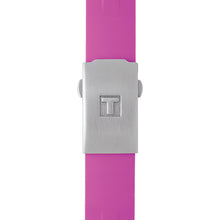 Load image into Gallery viewer, Tissot T Race Chronograph White Dial Pink Rubber Strap Watch for Women - T048.217.17.017.01