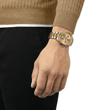 Load image into Gallery viewer, Tissot T Sport Chrono XL Classic Gold Dial Two Tone Steel Strap Watch for Men - T116.617.22.021.00