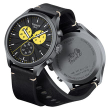 Load image into Gallery viewer, Tissot Chrono XL Tour De France Special Edition Black Dial Black Leather Strap Watch for Men - T116.617.36.051.11