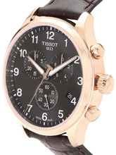 Load image into Gallery viewer, Tissot Chrono XL Black Dial Brown Leather Strap Watch For Men - T116.617.36.057.01