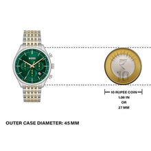 Load image into Gallery viewer, Hugo Boss Gregor Chronograph Green Dial Two Tone Steel Strap Watch For Men - 1514081