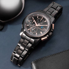 Load image into Gallery viewer, Maserati Successo Solar Black Dial Grey Steel Strap Watch For Men - R8873645001